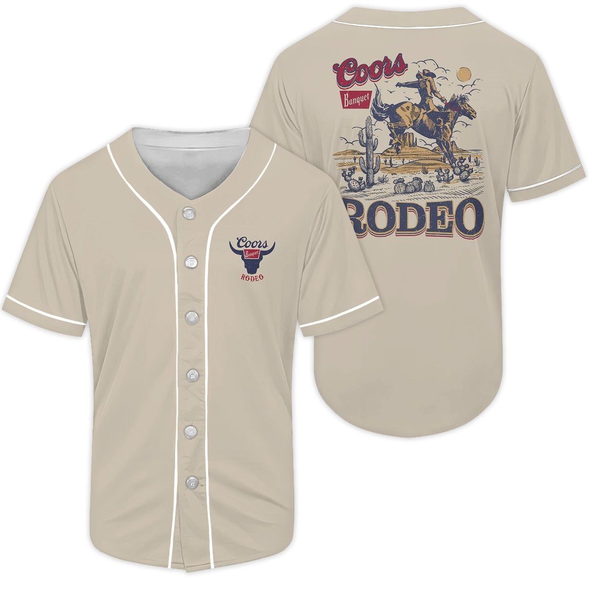 Coors Banquet Rodeo Baseball Jersey - Flexiquor.com