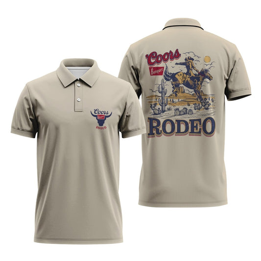 Coors Banquet Rodeo Polo Shirt - Flexiquor.com