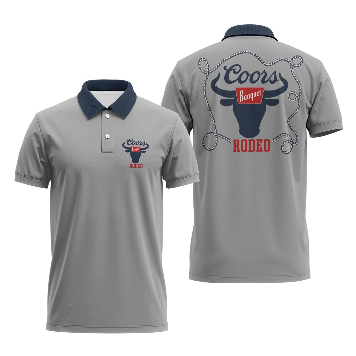 Coors Banquet Rodeo Polo Shirt - Flexiquor.com