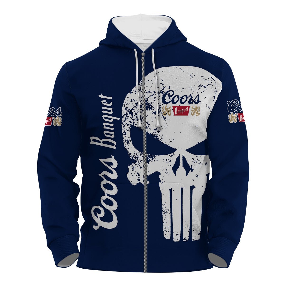 Coors Banquet Skull Hoodie & Zip Hoodie - Flexiquor.com