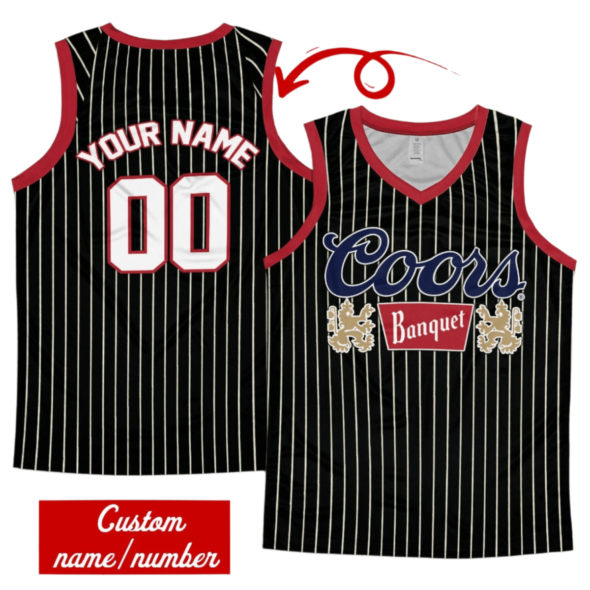 Coors Banquet Striped Men's Tank Top - Flexiquor.com