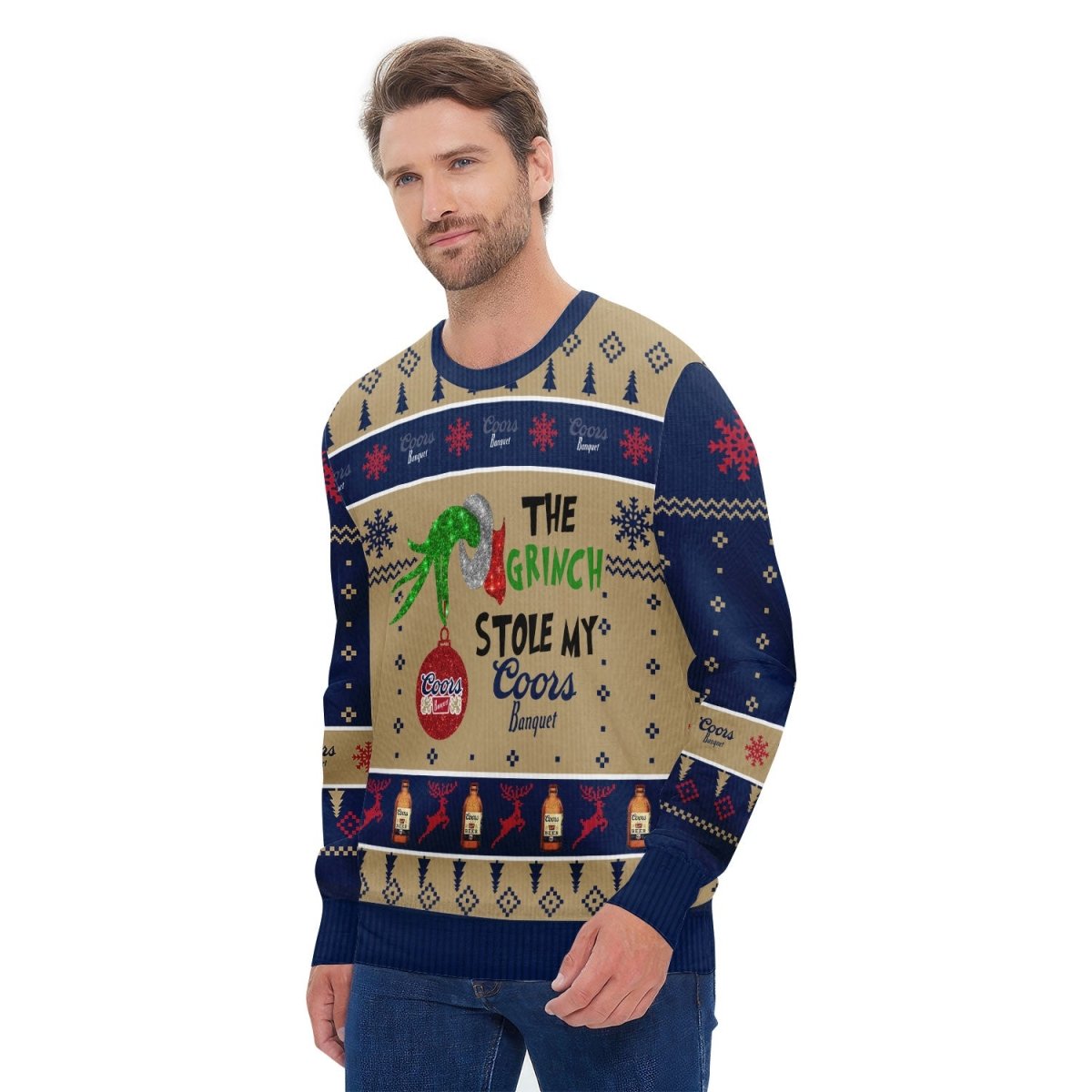 Coors Banquet The Grinch Stole Ugly Sweater - Flexiquor.com