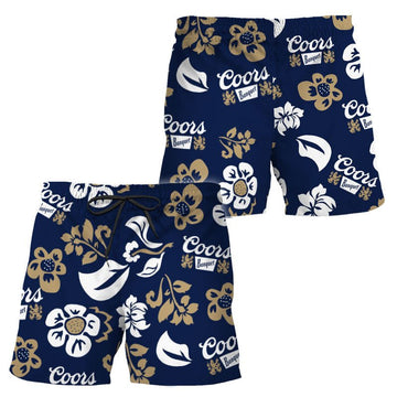 Coors Banquet Tropical Garden Swim Trunks - Flexiquor.com