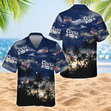 Coors Banquet Tropical Sunset Hawaiian Shirt - Flexiquor.com