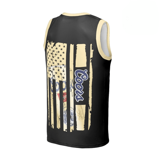 Coors Banquet Vintage USA Flag Men's Tank Top - Flexiquor.com