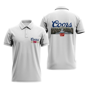 Coors Banquet Waterfall Polo Shirt - Flexiquor.com