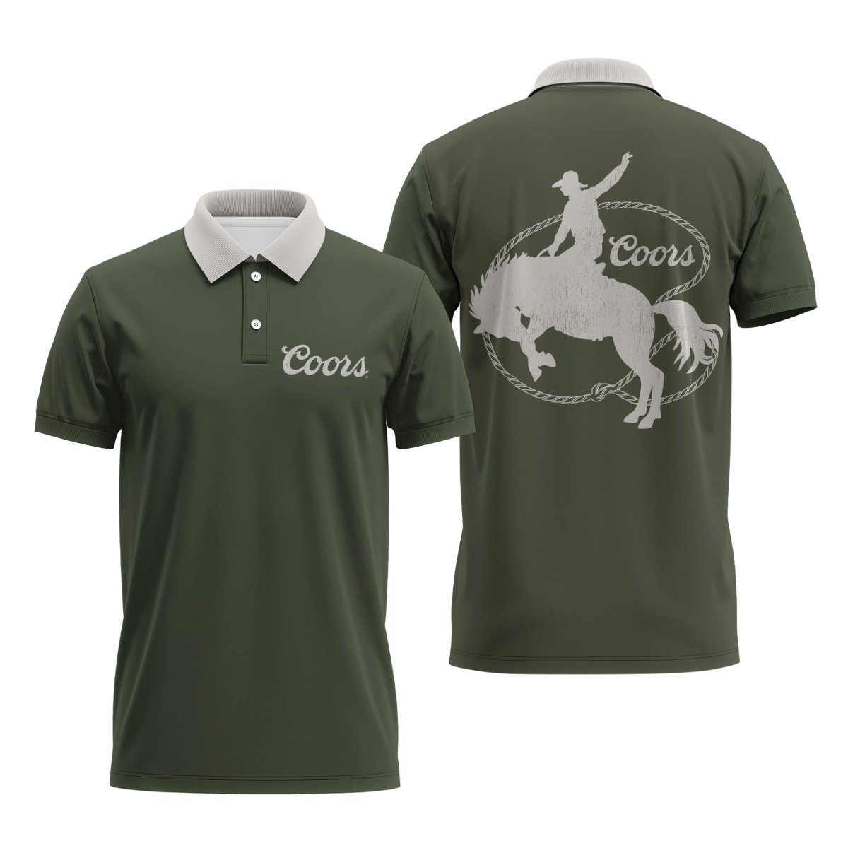 Coors Cowboy Polo Shirt - Flexiquor.com