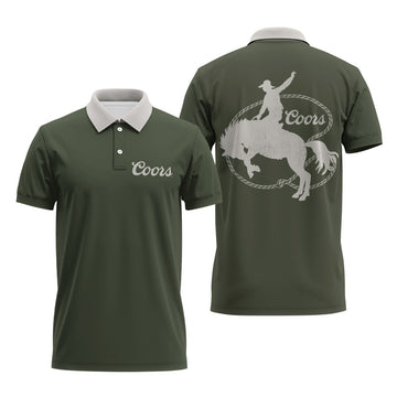 Coors Cowboy Polo Shirt - Flexiquor.com