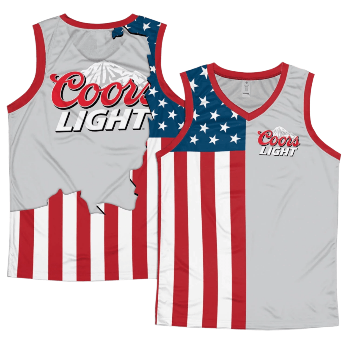 Coors Light American Flag Men's Tank Top - Flexiquor.com