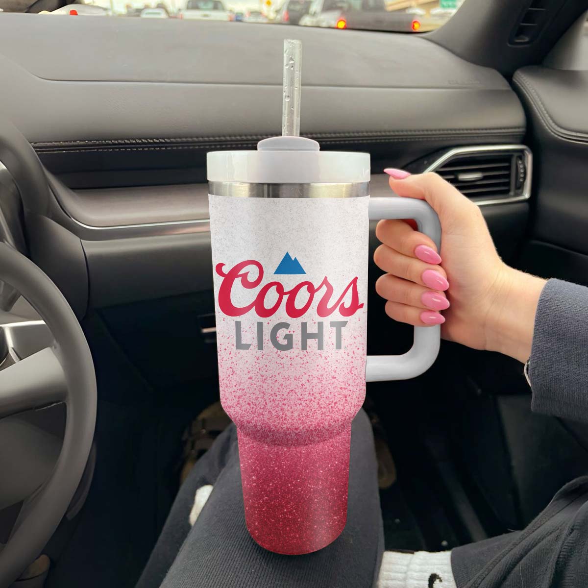 Coors Light Cat In The Hat Tumbler With Handle - Flexiquor.com