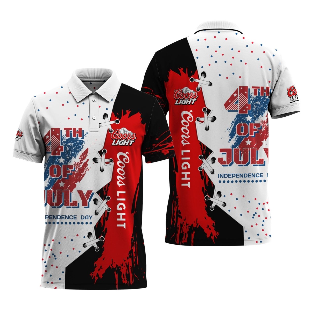 Coors Light Celebrates The 4th Of July Polo Shirt - Flexiquor.com