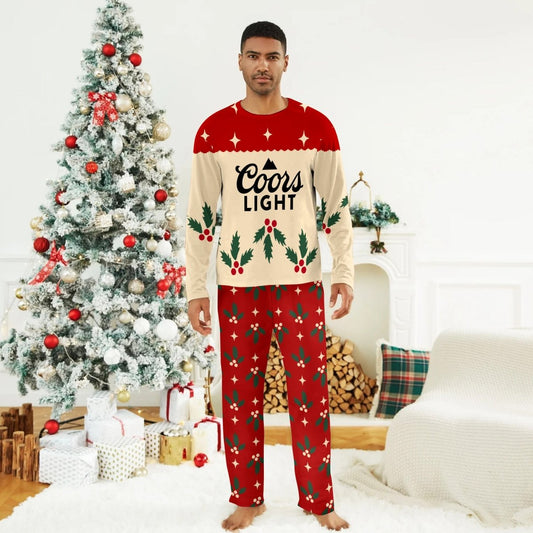 Coors Light Christmas Cherry Family Pajamas Set - Flexiquor.com