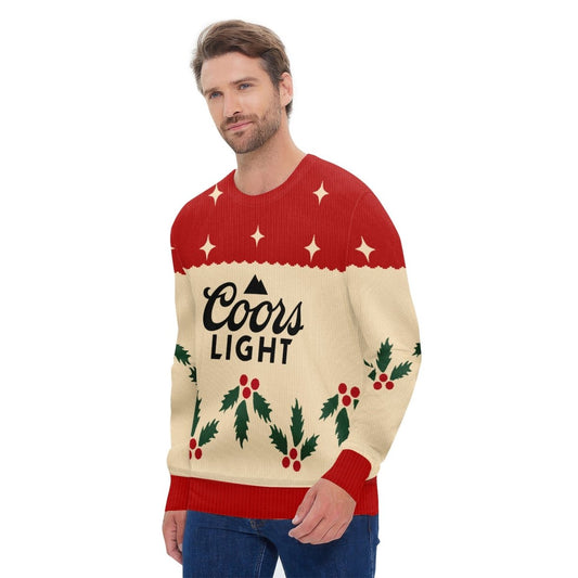 Coors Light Chrismas Cherry Ugly Sweater - Flexiquor.com