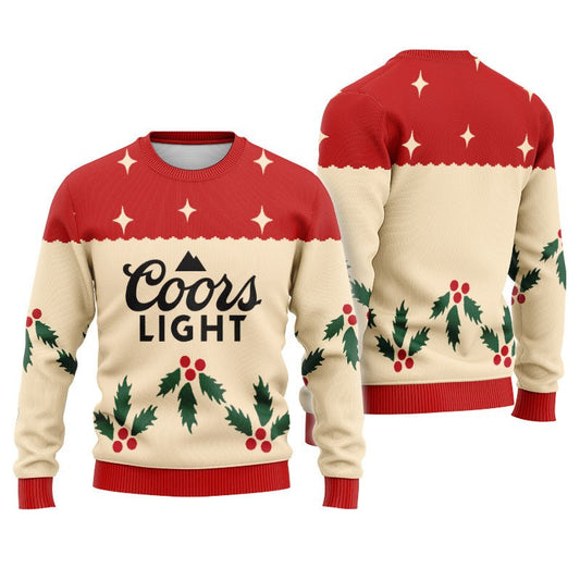 Coors Light Chrismas Cherry Ugly Sweater - Flexiquor.com