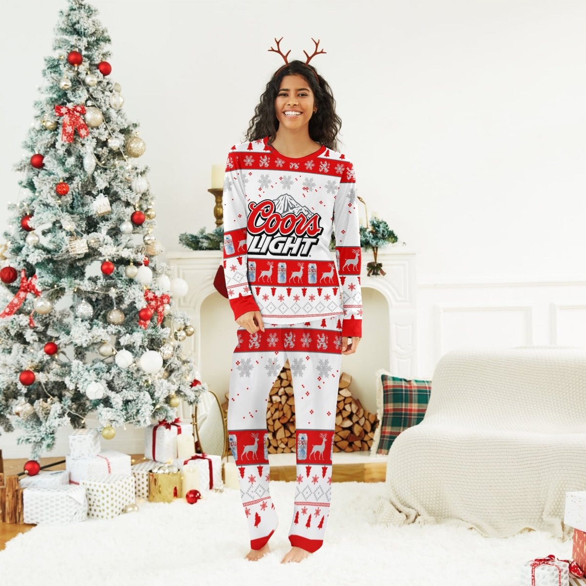 Coors Light Christmas Family Pajamas Set - Flexiquor.com