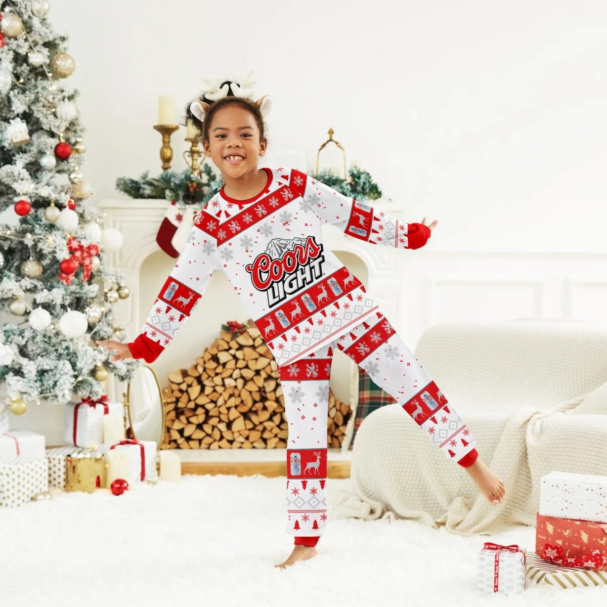 Coors Light Christmas Family Pajamas Set - Flexiquor.com