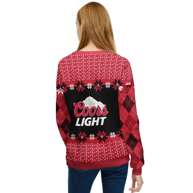 Coors Light Christmas Gingerbread Ugly Sweater - Flexiquor.com