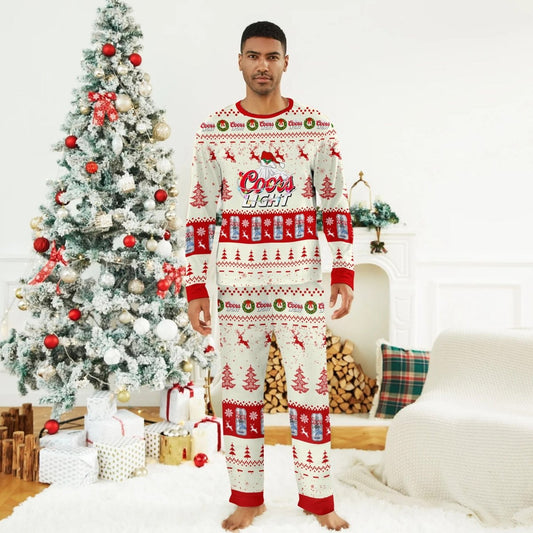 Coors Light Christmas Reindeer Family Pajamas Set - Flexiquor.com