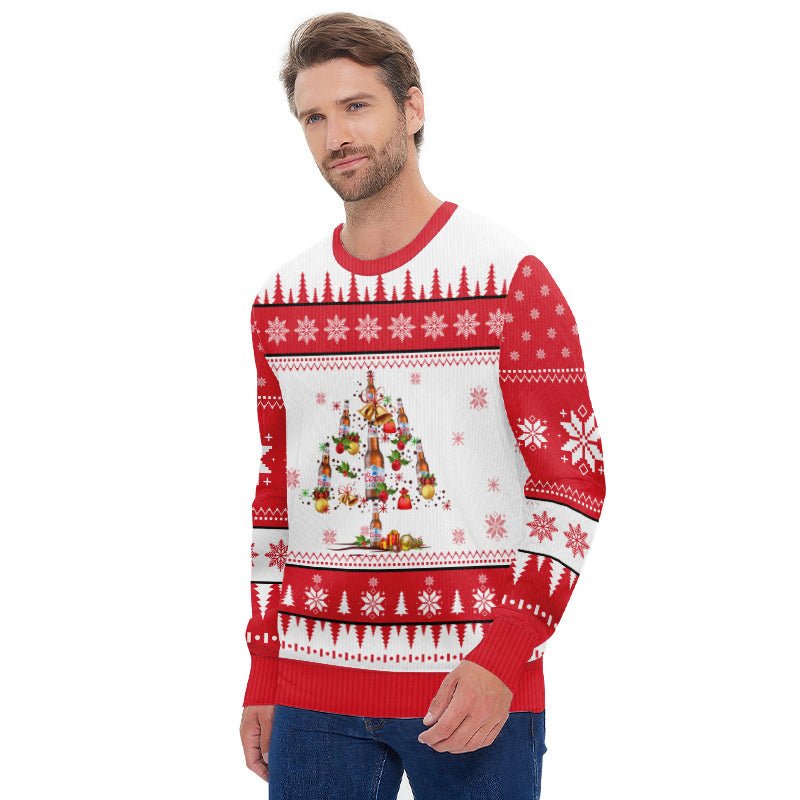 Coors Light Christmas Tree Ugly Sweater - Flexiquor.com