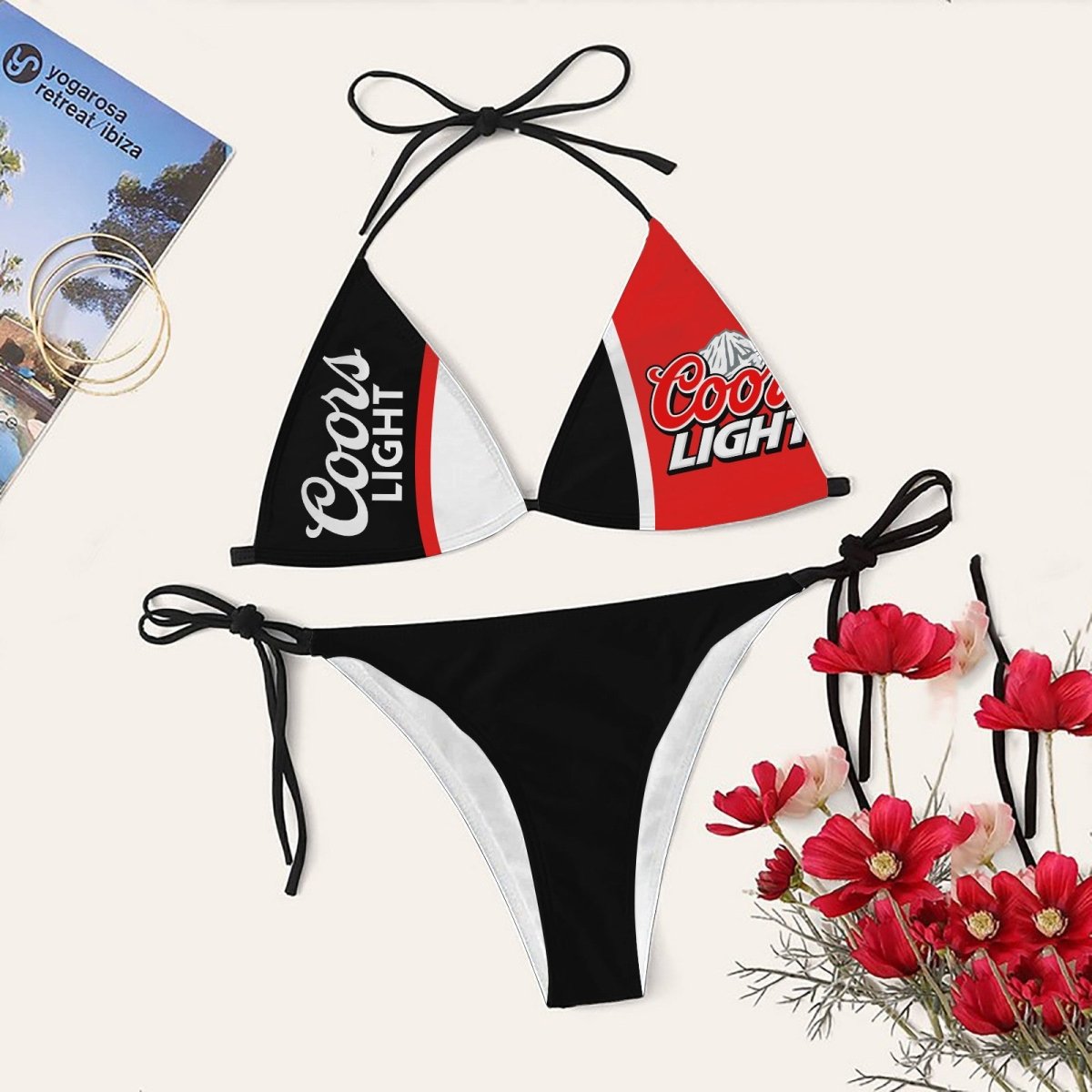 Coors Light Colorblock Triangle Bikini - Flexiquor.com
