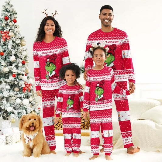 Coors Light Make Grinch Happy Family Pajamas Set - Flexiquor.com