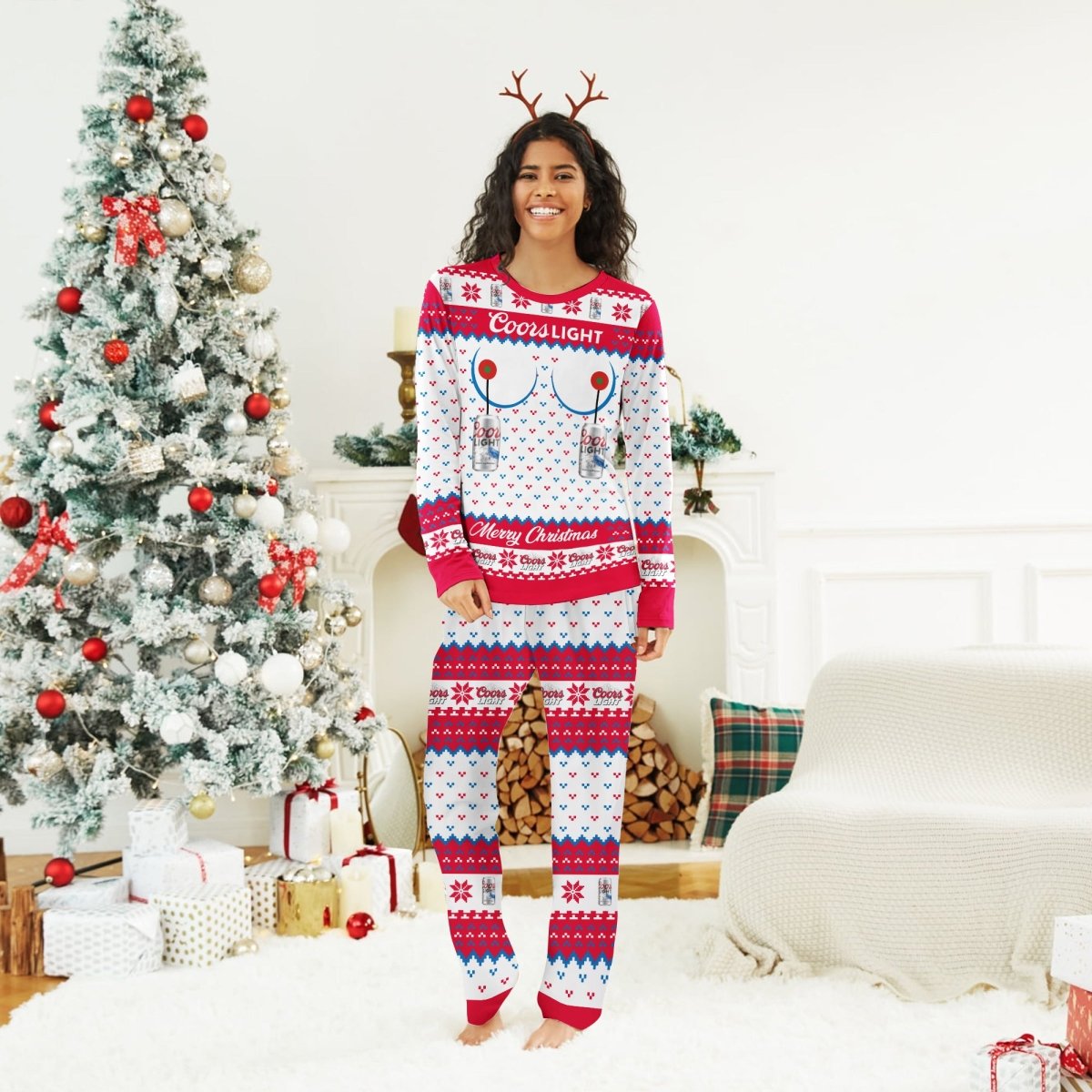 Coors Light Merry Chistmas Family Pajamas Set - Flexiquor.com