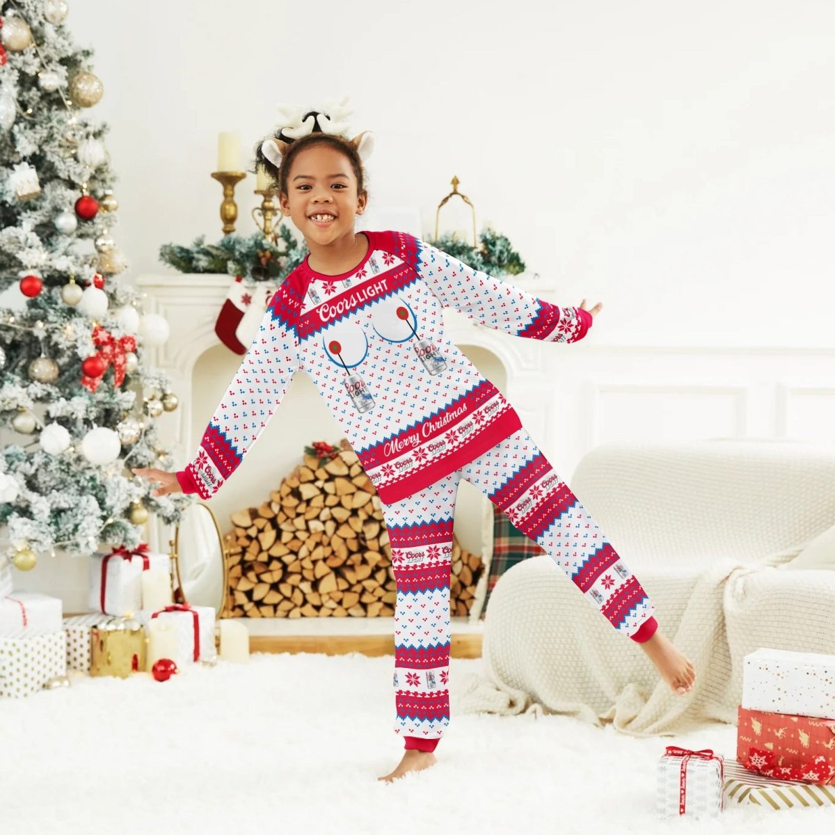 Coors Light Merry Chistmas Family Pajamas Set - Flexiquor.com