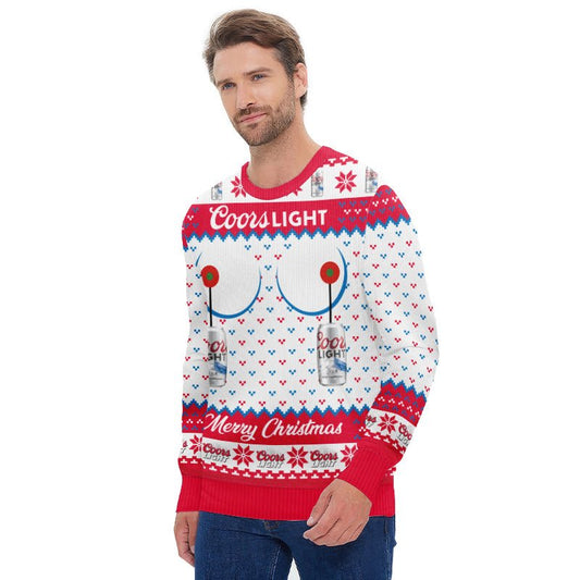 Coors Light Merry Christmas Ugly Sweater - Flexiquor.com