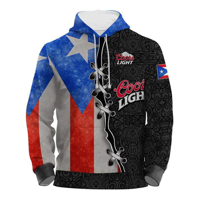 Coors Light Puerto Rican Hoodie & Zip Hoodie - Flexiquor.com