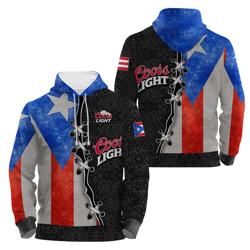 Coors Light Puerto Rican Hoodie & Zip Hoodie - Flexiquor.com