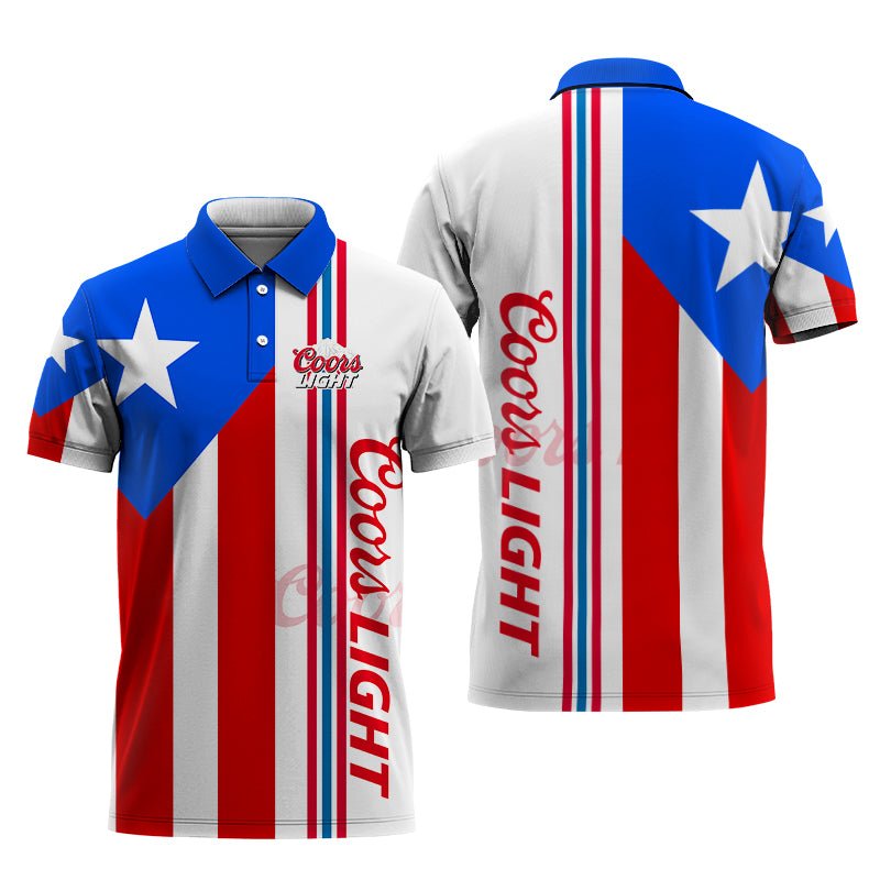 Coors Light Puerto Rican Polo Shirt - Flexiquor.com