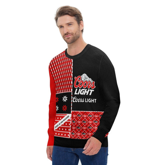 Coors Light Retro Christmas Ugly Sweater - Flexiquor.com