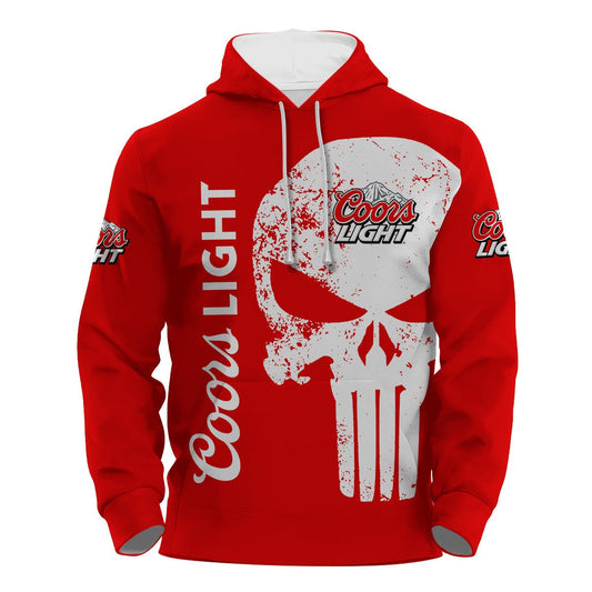 Coors Light Skull Hoodie & Zip Hoodie - Flexiquor.com