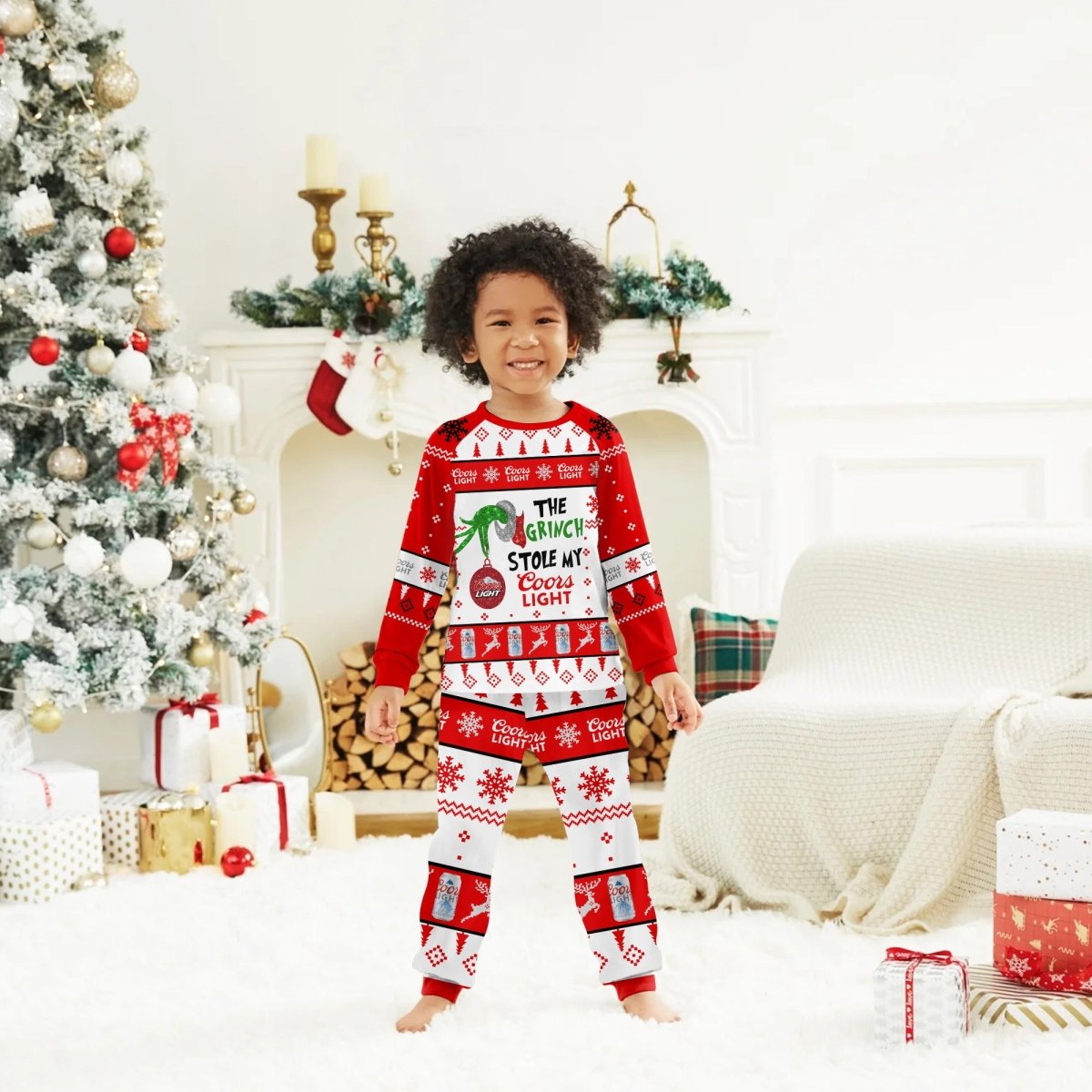 Coors Light The Grinch Stole Family Pajamas Set - Flexiquor.com