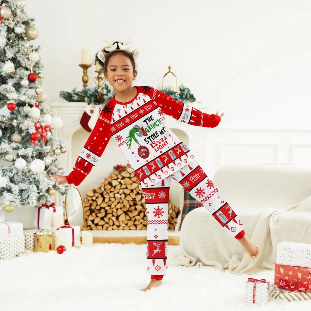 Coors Light The Grinch Stole Family Pajamas Set - Flexiquor.com