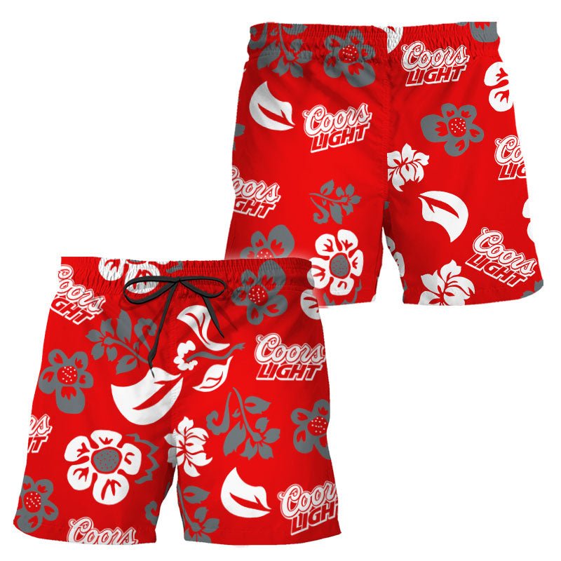 Coors Light Tropical Garden Swim Trunks - Flexiquor.com