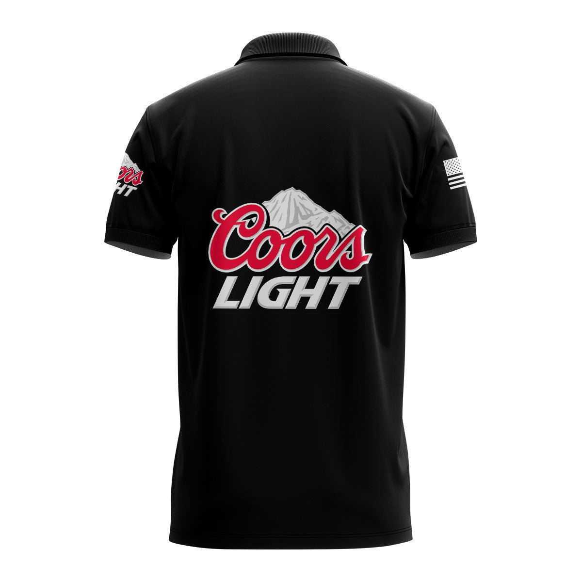 Coors Light USA Flag Polo Shirt - Flexiquor.com