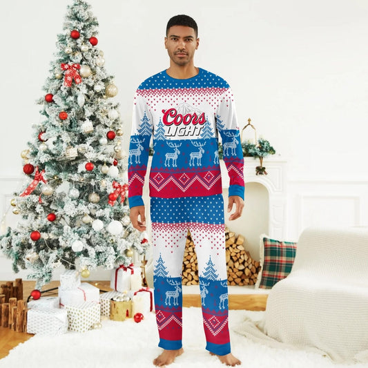 Coors Light Winter Reindeer Family Pajamas Set - Flexiquor.com