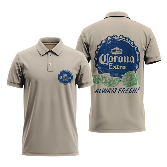 Corona Extra Alway Fresh Polo Shirt - Flexiquor.com