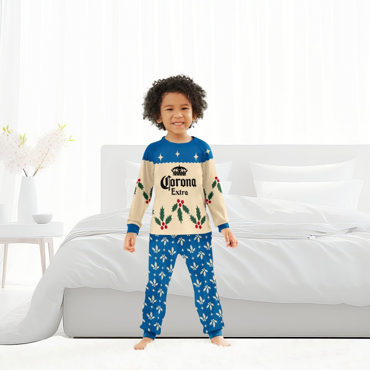 Corona Extra Christmas Cherry Family Pajamas Set - Flexiquor.com