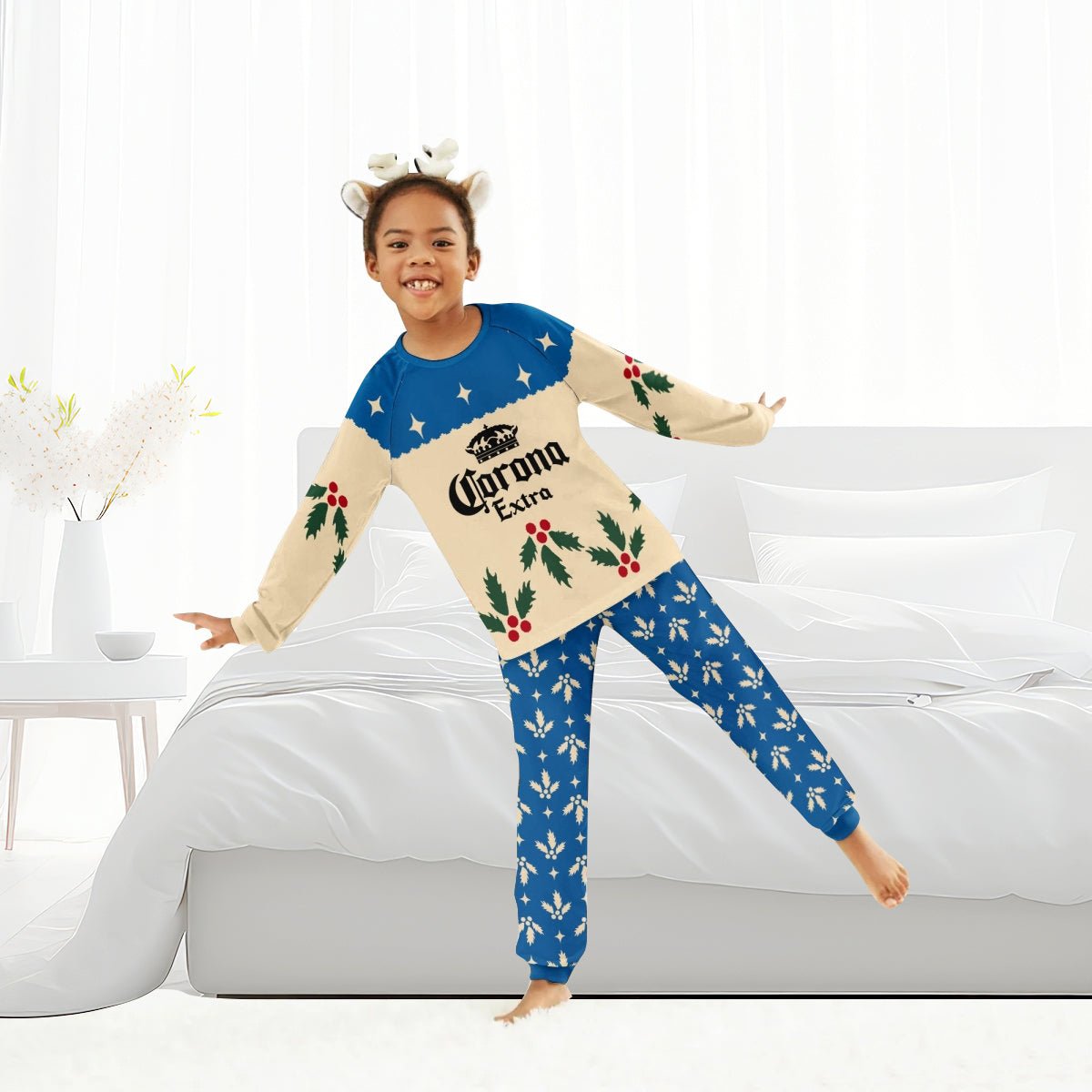 Corona Extra Christmas Cherry Family Pajamas Set - Flexiquor.com