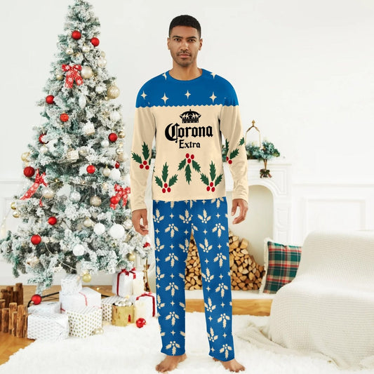 Corona Extra Christmas Cherry Family Pajamas Set - Flexiquor.com