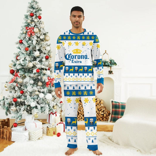 Corona Extra Christmas Family Pajamas Set - Flexiquor.com