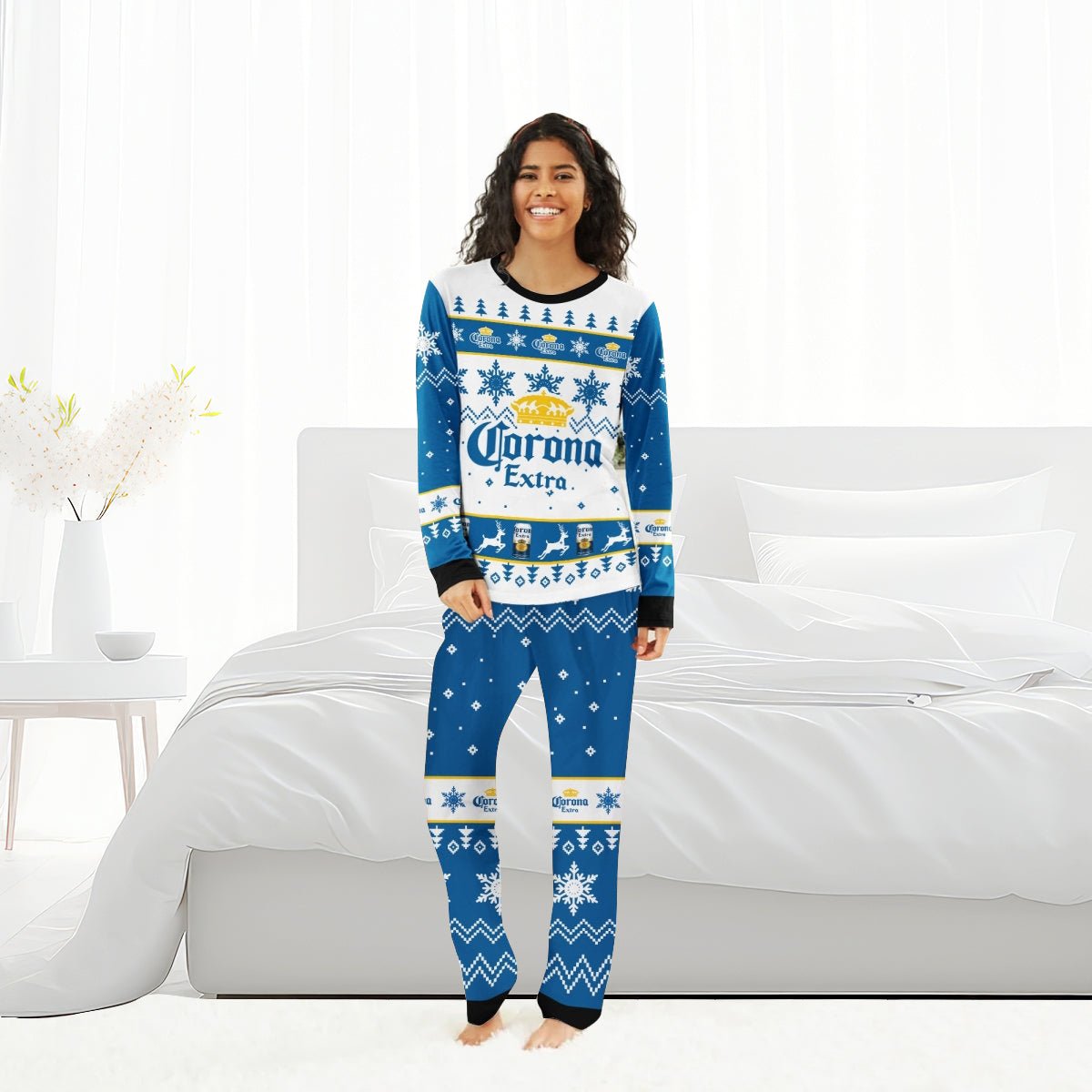 Corona Extra Christmas Family Pajamas Set - Flexiquor.com