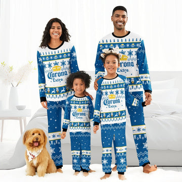 Corona Extra Christmas Family Pajamas Set - Flexiquor.com