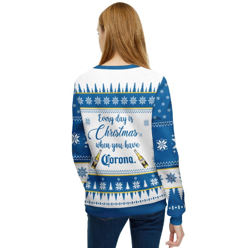 Corona Extra Christmas Tree Ugly Sweater - Flexiquor.com