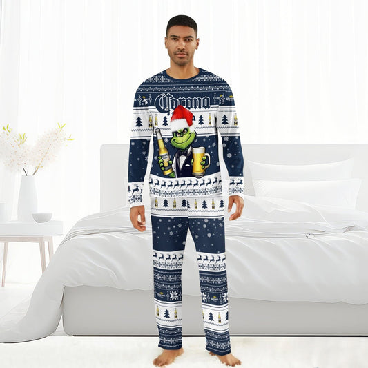 Corona Extra Grinch Christmas Family Pajamas Set - Flexiquor.com