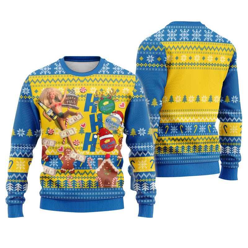 Corona Extra HoHoHo Christmas Ugly Sweater - Flexiquor.com