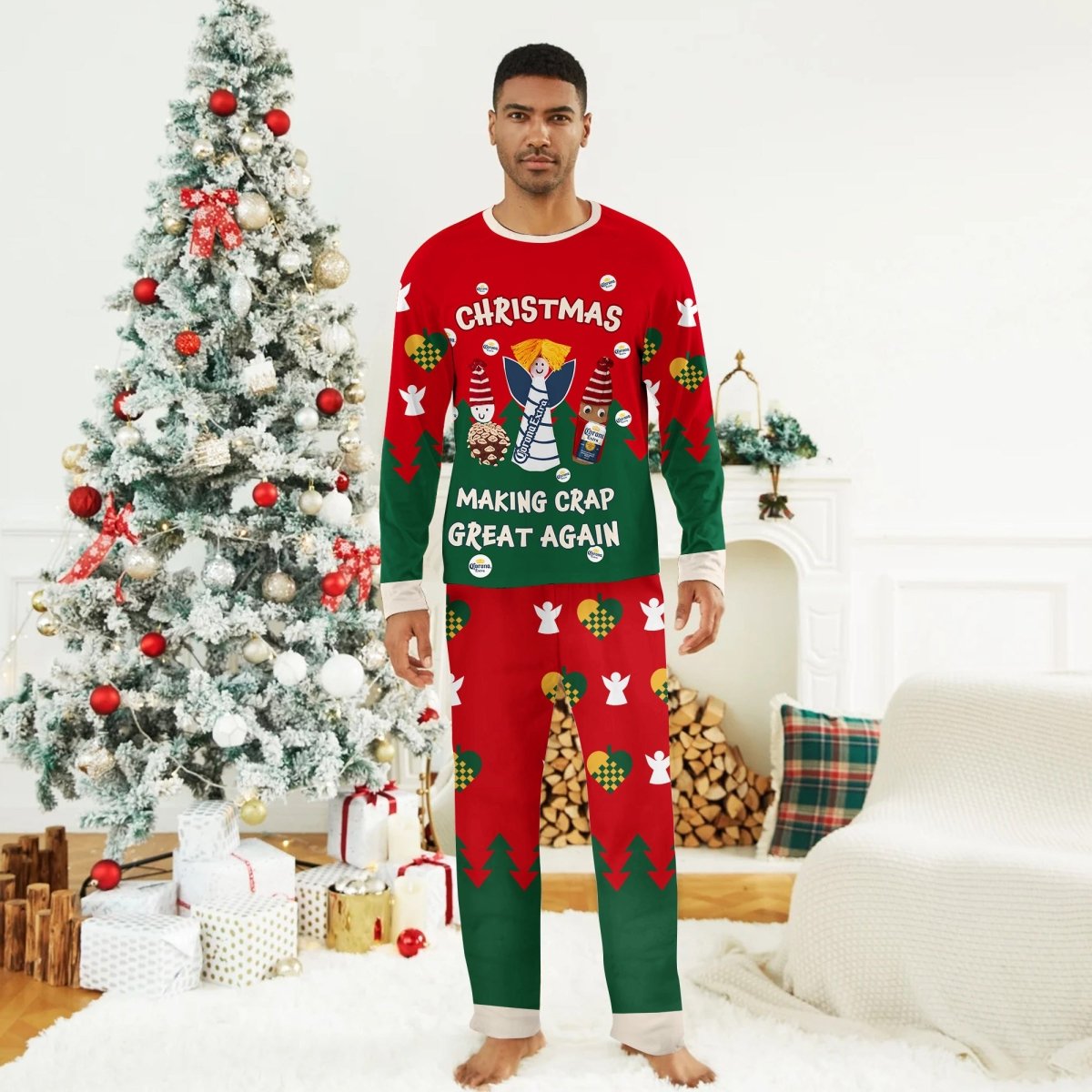 Corona Extra Making Christmas Great Again Family Pajamas Set - Flexiquor.com