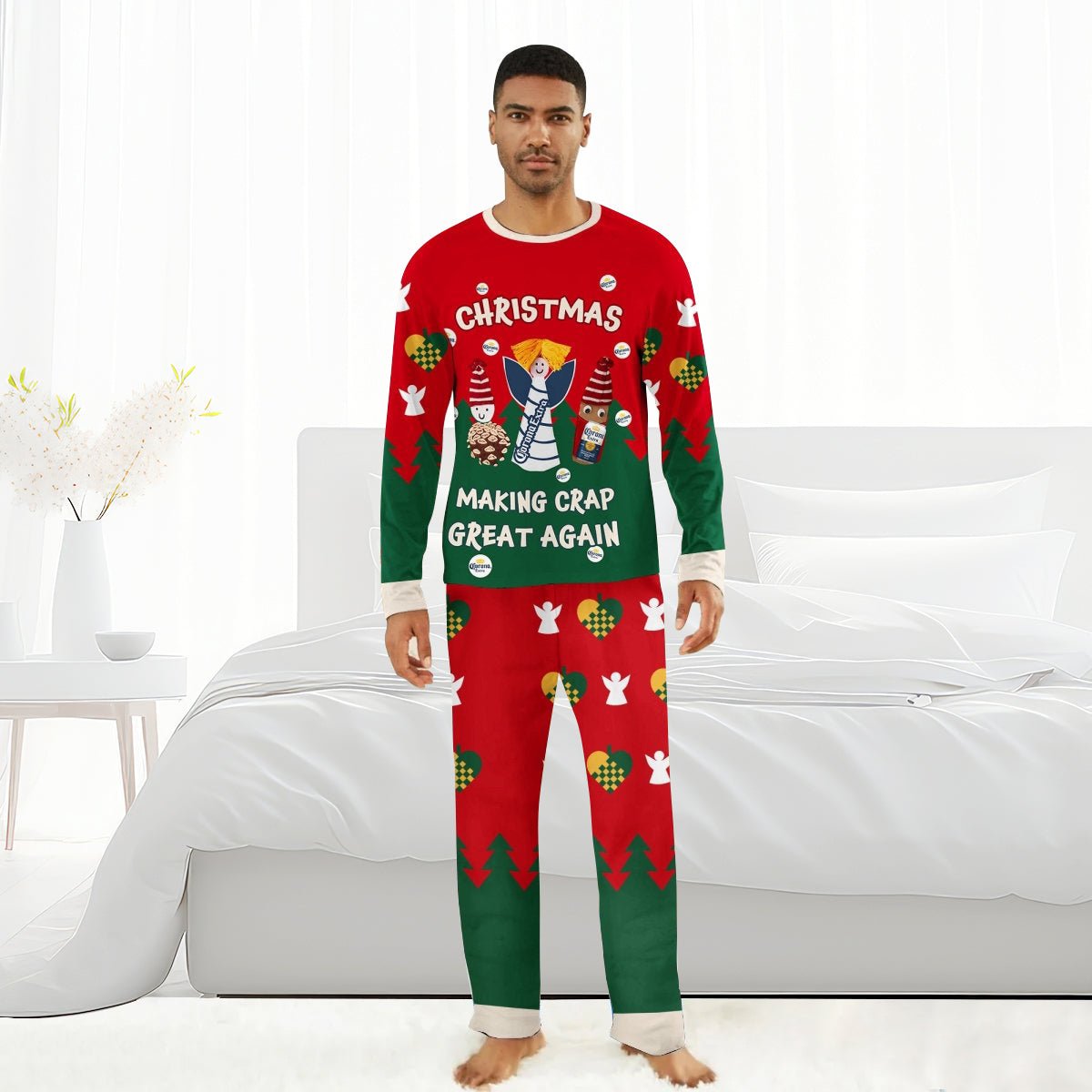 Corona Extra Making Christmas Great Again Family Pajamas Set - Flexiquor.com